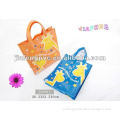 PVC Lovely Shopping Bag With Cartoon Animal Pattern and Bright Color